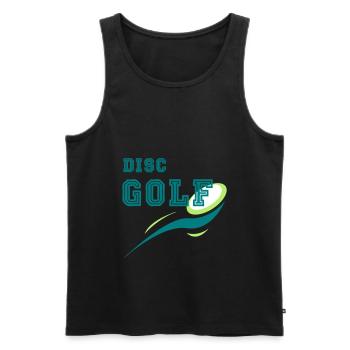 Disc Golf Discgolf Frisbee Geschenk Cadeau - Débardeur bio Premium Homme - noir - Devant - Michal (187cm)