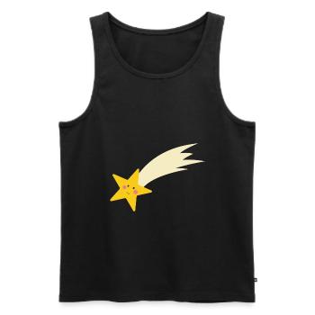 Falling star - Men's Premium Organic Tank Top - black - Front - AI Model Male 178 light (178cm)
