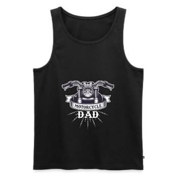 Gift Motorcycle Dad Dad Husband Birthday - Men's Premium Organic Tank Top - black - Front - Michal (187cm)