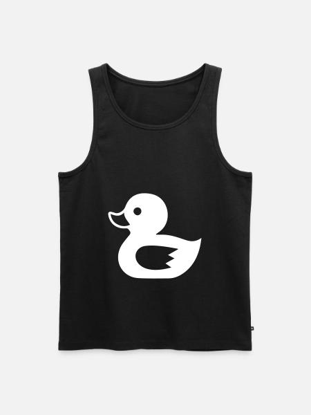 Duck Icon - Men's Premium Organic Tank Top - black