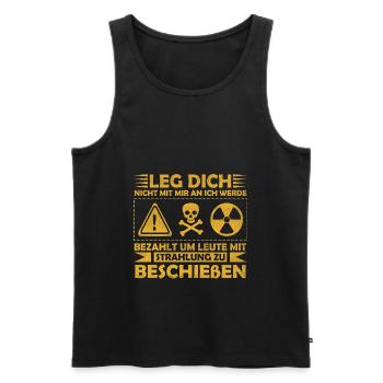 MTRA Medizinisch-Technischer Radiologie Assistent - Männer Premium Bio Tank Top - Schwarz - Vorne - Michal (187cm)