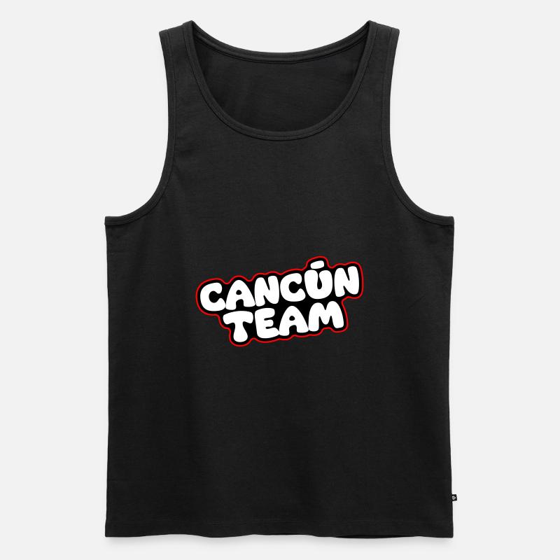 Cancun Team - Männer Premium Bio Tank Top - Schwarz