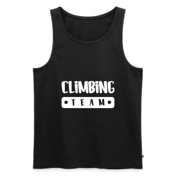 Climbing Team - Männer Premium Bio Tank Top - Schwarz - Vorne - Michal (187cm)