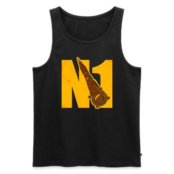 N1 Missile Soviet Union - Men's Premium Organic Tank Top - black - Front - AI Model Male 178 light (178cm)