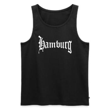 Hambourg - Débardeur bio Premium Homme - noir - Devant - Michal (187cm)