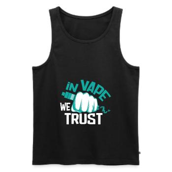 E-Zigarette E-Shisha Dampf Liquid - Männer Premium Bio Tank Top - Schwarz - Vorne - AI Model Male 178 light (178cm)