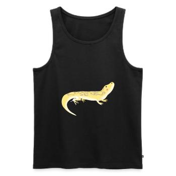 gecko - Men's Premium Organic Tank Top - black - Front - Michal (187cm)