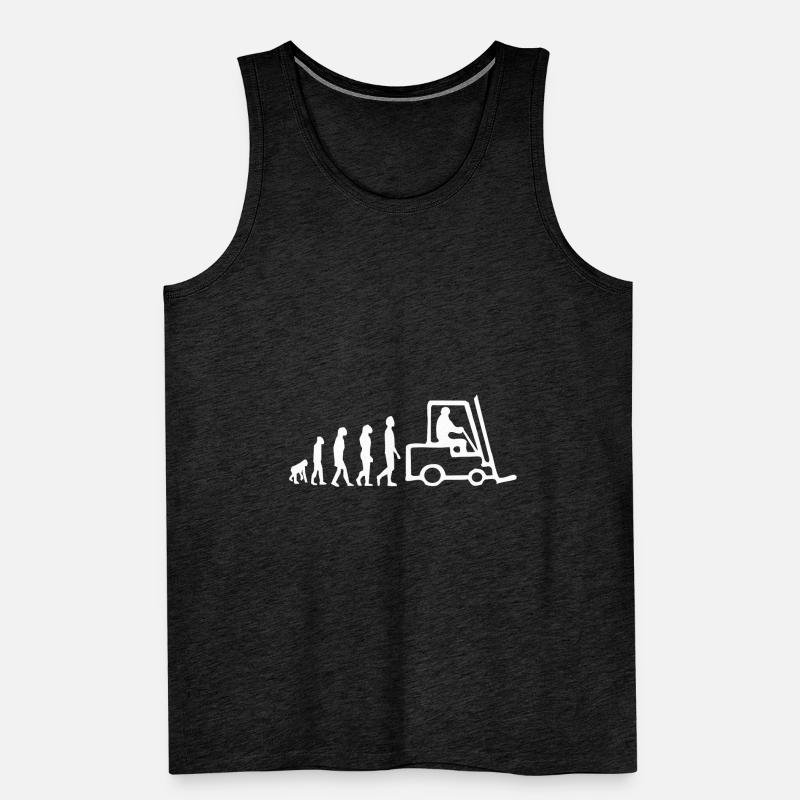Gabelstapler Evolution Staplerfahrer Stapler Männer Premium Bio Tank Top