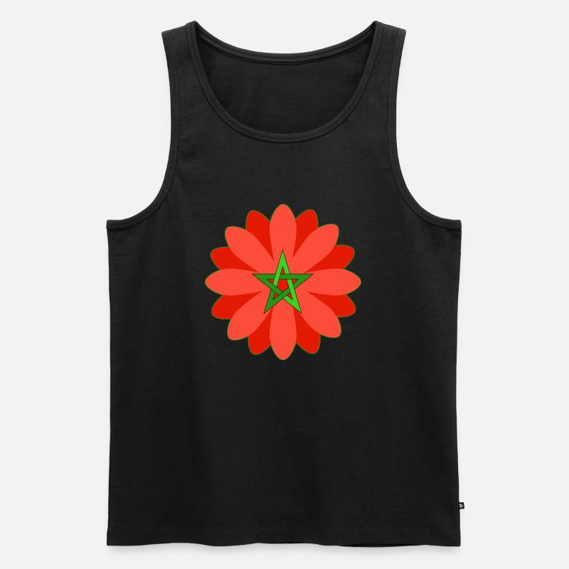 Marokko - Männer Premium Bio Tank Top - Schwarz