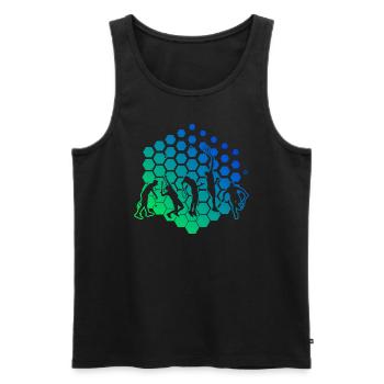 Tennis Women Tennis Player Tennis Men - Men's Premium Organic Tank Top - black - Front - Michal (187cm)