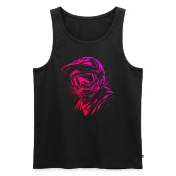 Cyclists Cycling Cycling Women Mountain Bikers - Men's Premium Organic Tank Top - black - Front - AI Model Male 178 light (178cm)