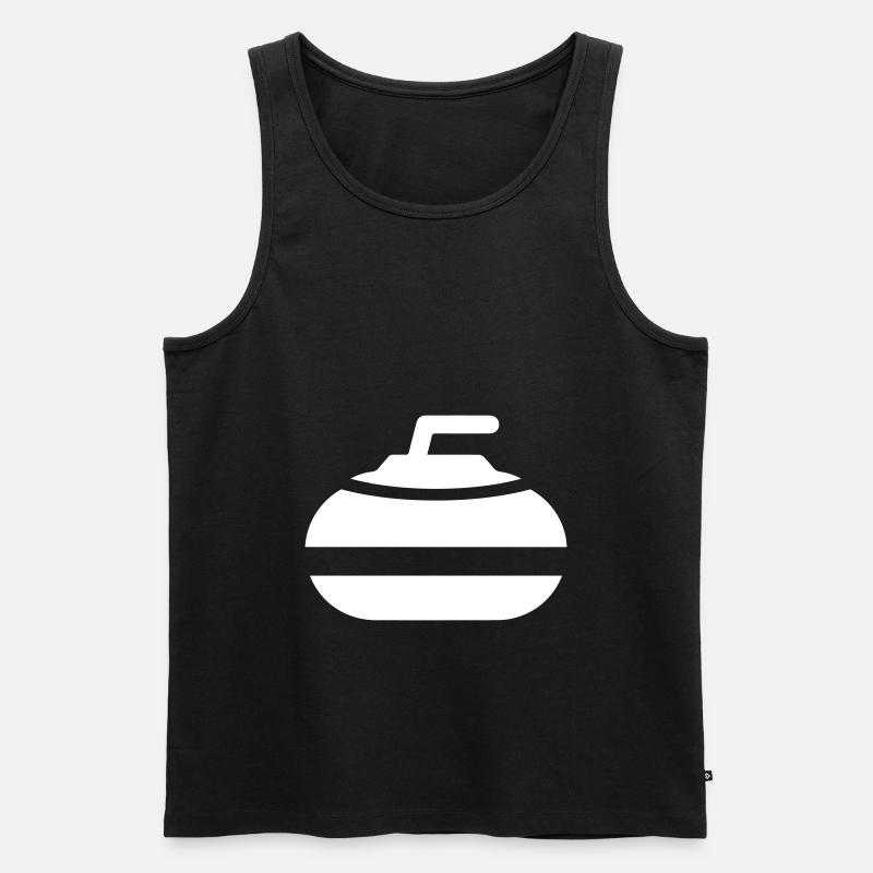 Curling sport - Männer Premium Bio Tank Top - Schwarz