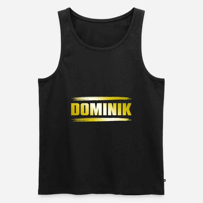 Dominik - Männer Premium Bio Tank Top - Schwarz