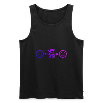 bmx bike cycling bmx young bmx bike - Men's Premium Organic Tank Top - black - Front - AI Model Male 178 light (178cm)