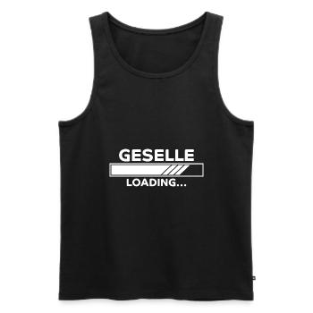 Geselle Spruch Lustiges Gesellenprüfung Geschenk - Männer Premium Bio Tank Top - Schwarz - Vorne - Michal (187cm)