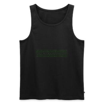 PI DAY GRAPHIC - Männer Premium Bio Tank Top - Schwarz - Vorne - Michal (187cm)