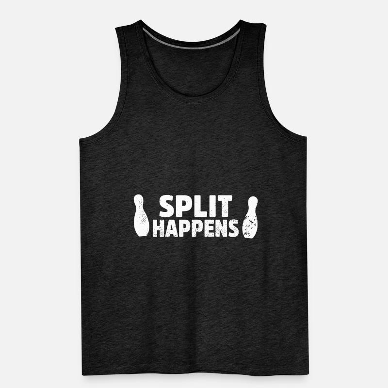 Bowling Bowler Gutter Strike Replacement Needles Men's Premium Organic Tank Top