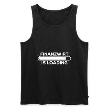 Finanzwirt Spruch Job Lustiges Finanzwirt Geschenk - Männer Premium Bio Tank Top - Schwarz - Vorne - Michal (187cm)