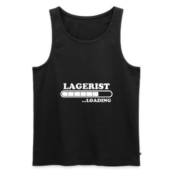 Lagerist Spruch Logistik Lustige Lagerist Geschenk - Männer Premium Bio Tank Top - Schwarz - Vorne - AI Model Male 178 light (178cm)
