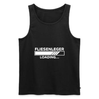 Fliesenleger Spruch Lustiges Fliesenleger Geschenk - Männer Premium Bio Tank Top - Schwarz - Vorne - Michal (187cm)