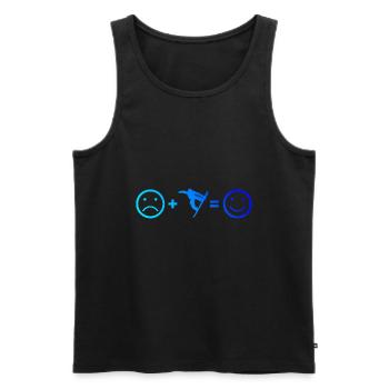 Damen Snowboarder Wintersport Herren Snowboard - Männer Premium Bio Tank Top - Schwarz - Vorne - Michal (187cm)