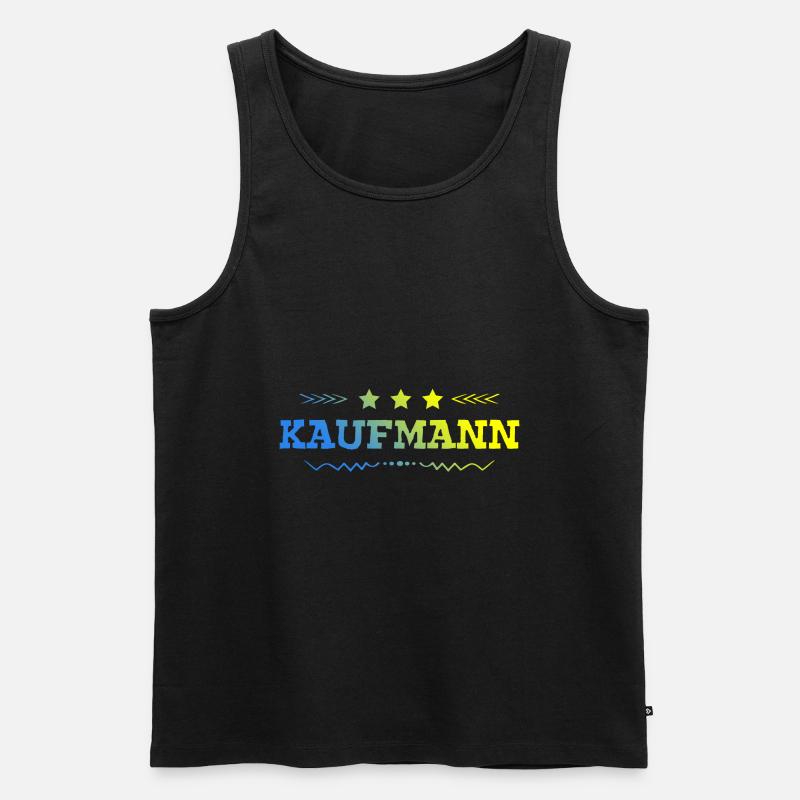 Kaufmann Beruf - Männer Premium Bio Tank Top - Schwarz