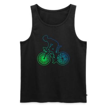 Vélo de route féminin Cyclisme de route Cyclisme de route - Débardeur bio Premium Homme - noir - Devant - Michal (187cm)