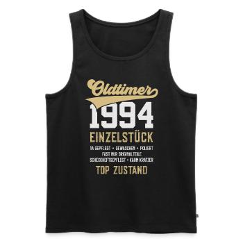 OLDTIMER 1994 EINZELSTÜCK 31. GEBURTSTAG - Männer Premium Bio Tank Top - Schwarz - Vorne - AI Model Male 178 light (178cm)