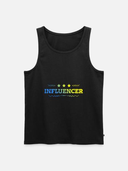 Influencer Beruf - Männer Premium Bio Tank Top - Schwarz