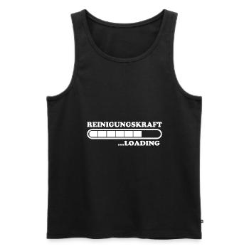 Reinigungskraft Spruch Reinigungskraft Geschenk - Männer Premium Bio Tank Top - Schwarz - Vorne - Michal (187cm)
