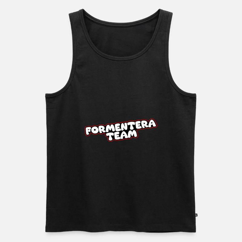 Formentera Team - Männer Premium Bio Tank Top - Schwarz