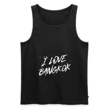 J’aime Bangkok - Débardeur bio Premium Homme - noir - Devant - Michal (187cm)