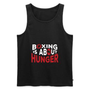 Boxing Boxer Martial Arts Boxing Ring Boxing Gloves - Men's Premium Organic Tank Top - black - Front - AI Model Male 178 light (178cm)