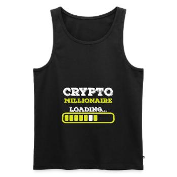 Krypto Bitcoin Bitcoins Crypto Blockchain - Männer Premium Bio Tank Top - Schwarz - Vorne - AI Model Male 178 light (178cm)