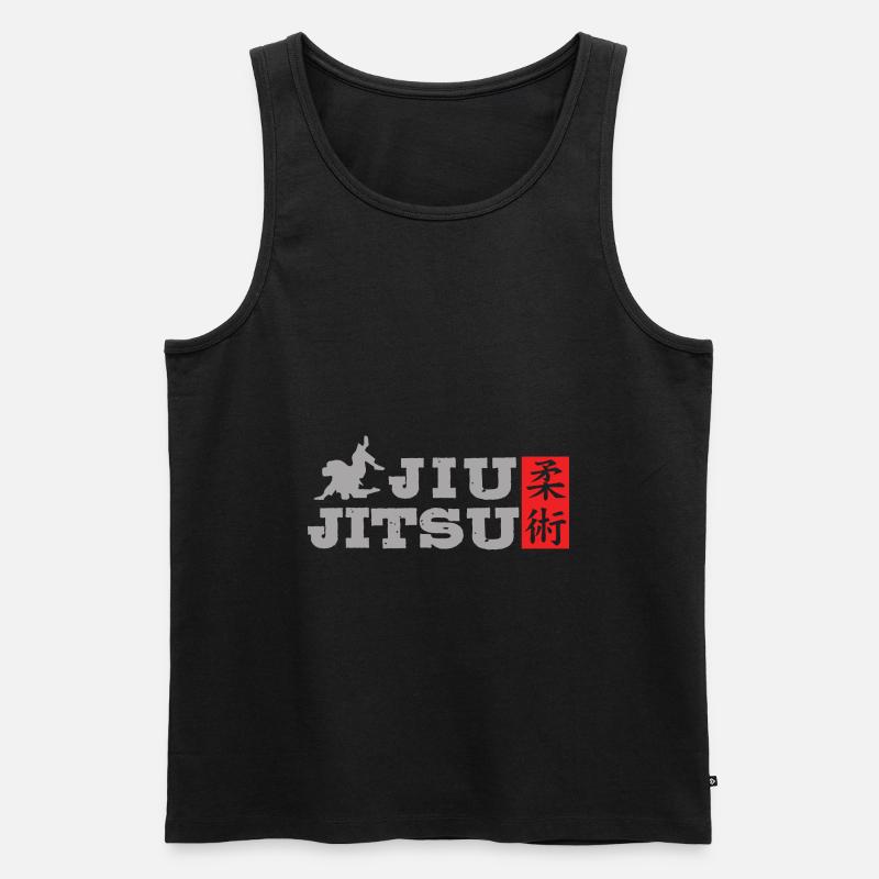 Jiu Jitsu - Männer Premium Bio Tank Top - Schwarz