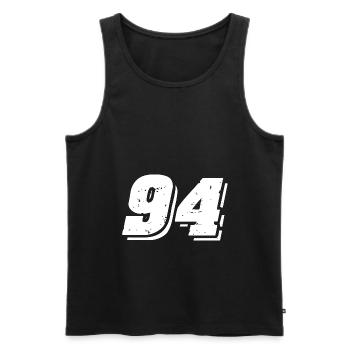Symbole numérique 94 - Débardeur bio Premium Homme - noir - Devant - Michal (187cm)