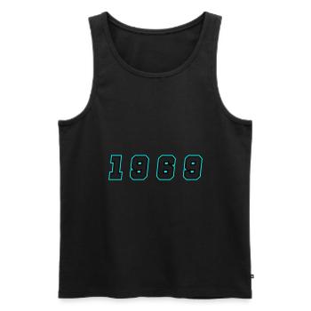 1969 Year Number - Men's Premium Organic Tank Top - black - Front - Michal (187cm)