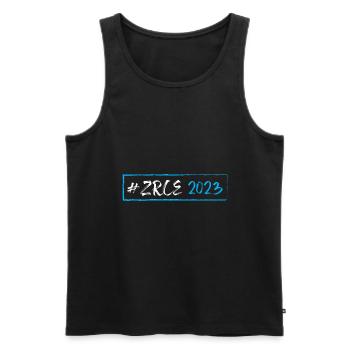 Zrce 2023 - Männer Premium Bio Tank Top - Schwarz - Vorne - AI Model Male 178 light (178cm)