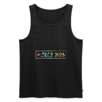 Zrce 2023 - Männer Premium Bio Tank Top - Schwarz - Vorne - Michal (187cm)