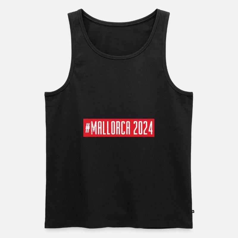 Mallorca 2024 Team - Männer Premium Bio Tank Top - Schwarz