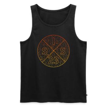 Sis 23 - Männer Premium Bio Tank Top - Schwarz - Vorne - AI Model Male 178 light (178cm)