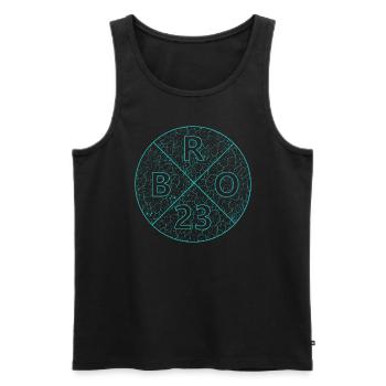 Bro 23 Brother 2023 - Männer Premium Bio Tank Top - Schwarz - Vorne - Michal (187cm)