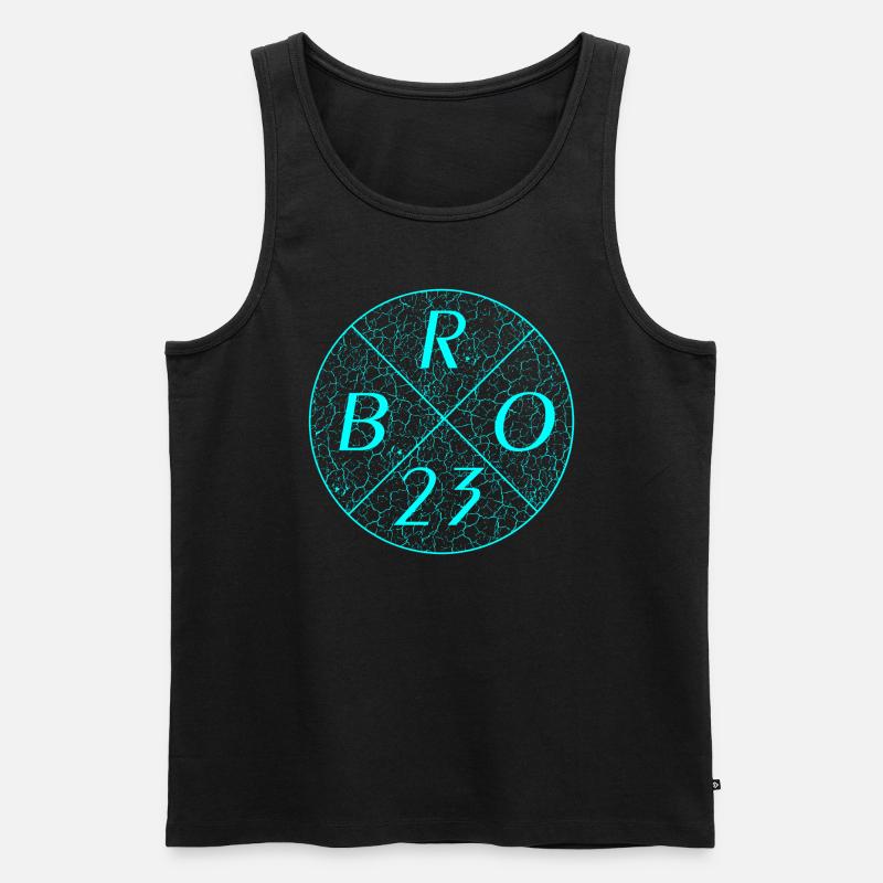 Bro 23 bro 23 - Männer Premium Bio Tank Top - Schwarz