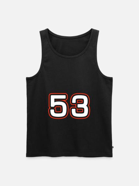 53 Number Symbol - Men's Premium Organic Tank Top - black