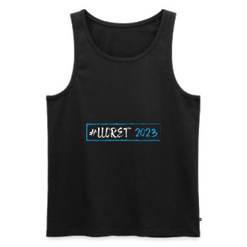 Lloret De Mar 2023 - Männer Premium Bio Tank Top - Schwarz - Vorne - Michal (187cm)