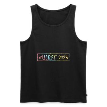 Lloret De Mar 2023 - Men's Premium Organic Tank Top - black - Front - Michal (187cm)