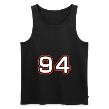 Symbole numérique 94 - Débardeur bio Premium Homme - noir - Devant - Michal (187cm)