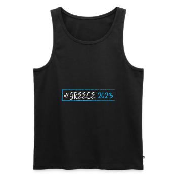Greece 2023 - Männer Premium Bio Tank Top - Schwarz - Vorne - Michal (187cm)