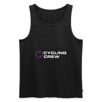 Cycling Crew - Männer Premium Bio Tank Top - Schwarz - Vorne - AI Model Male 178 light (178cm)