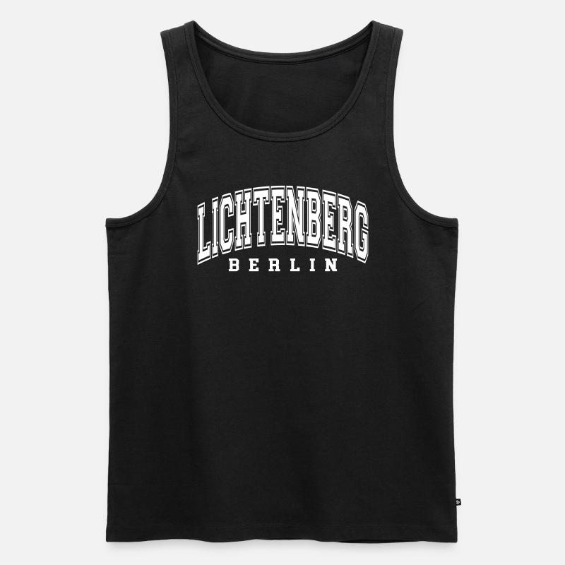 Lichtenberg - Männer Premium Bio Tank Top - Schwarz